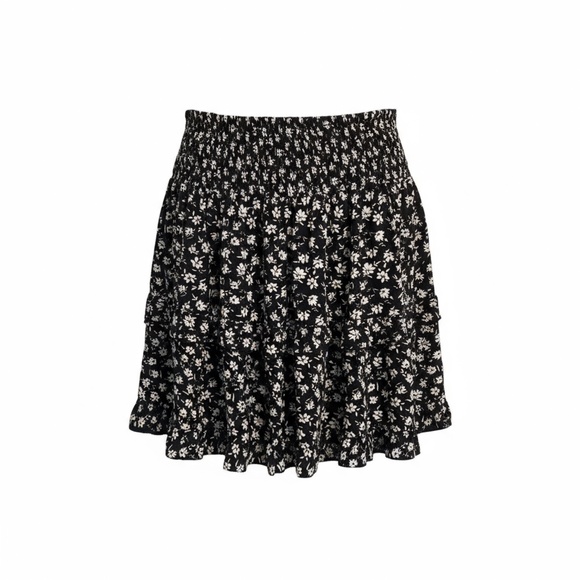 La Hearts Dresses & Skirts - La Hearts Black and White Floral Skater Skirt